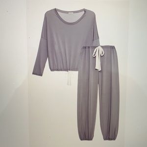 Eberjay Gisele Modal Slouchy Set - Dusk/Ivory